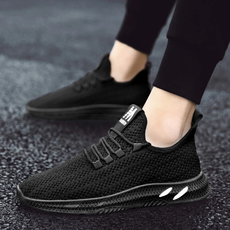 

New Fashion Comfortable Men Sneakers Flat Breathable Men Sport Shoes Flat Light Casual Shoes High Quality Big Size