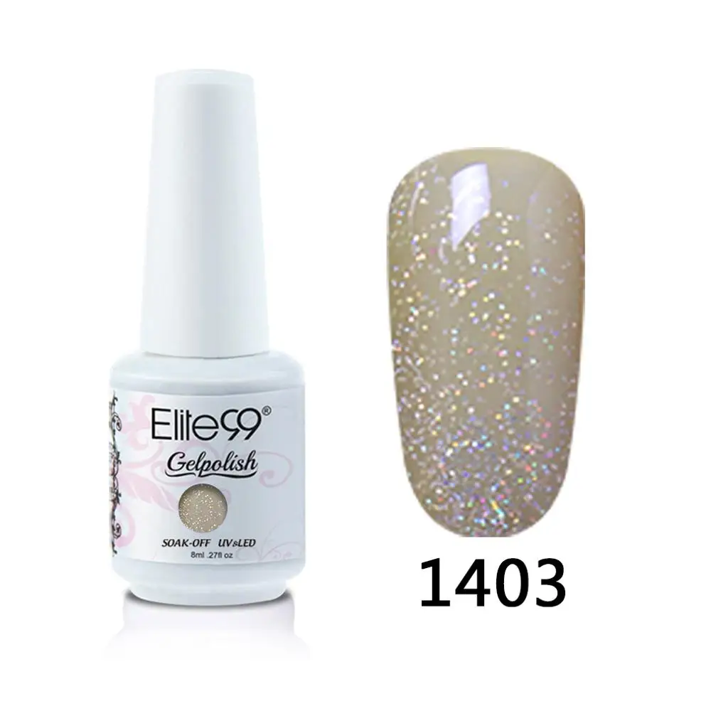 1403 Elite99 8 мл Гель-лак для ногтей Vernis Полупостоянный лак для ногтей УФ-гель лак для ногтей эмаль для маникюра Лак для ногтей - Цвет: 1403