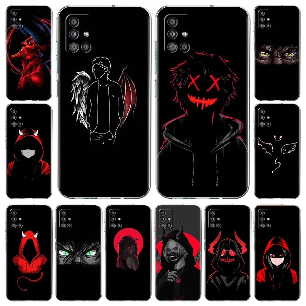 

Devil Bad Boy Anime Phone Case For Samsung Galaxy A51 A71 A21S A12 A11 A31 A41 A52 A32 5G A72 A01 A50 A70 Silicone Clear Cover