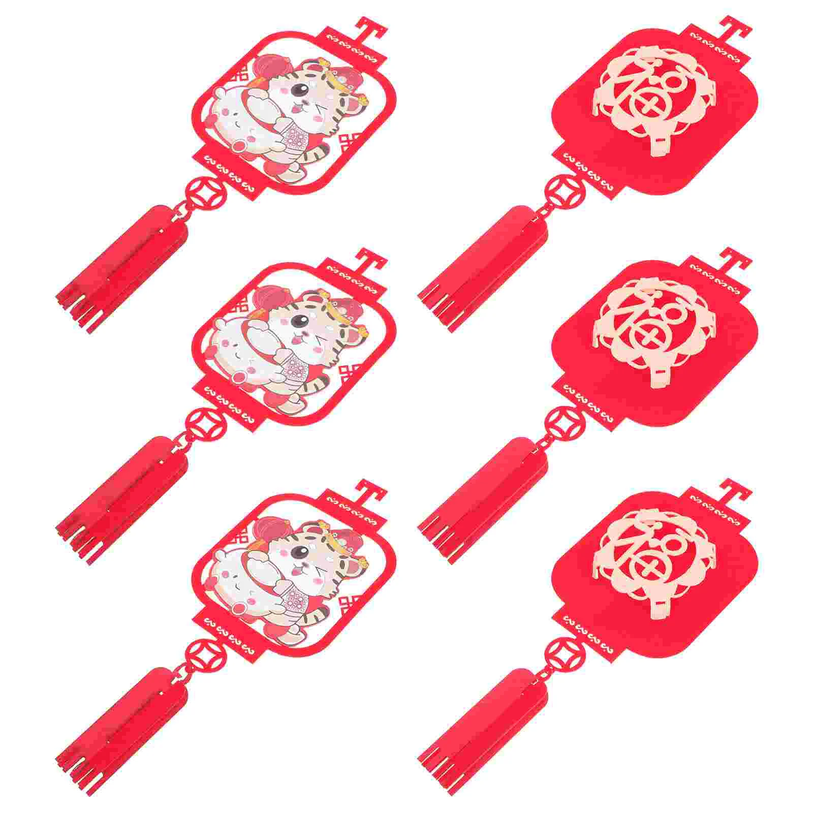 

1 комплект изящный подвесной фонарь для помещений подвесной фонарь год Тигра фонарь