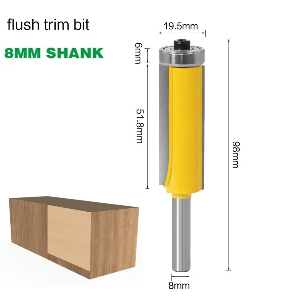 1 шт. торцевая фреза 8 мм с хвостовиком | Инструменты