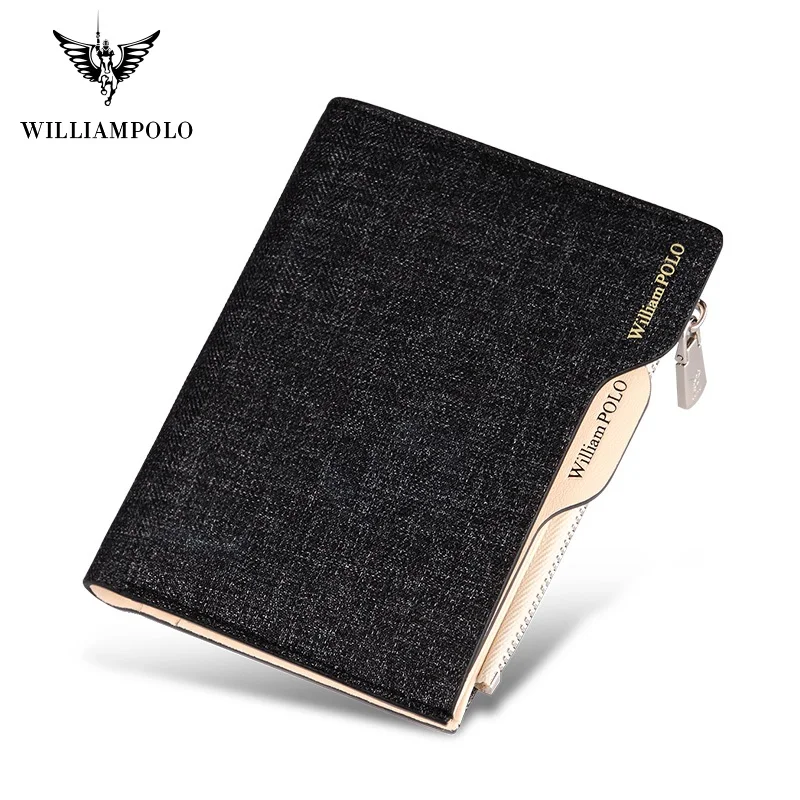WilliamPolo мужской кошелек тонкий кредитной карты держатель для карт Двойные