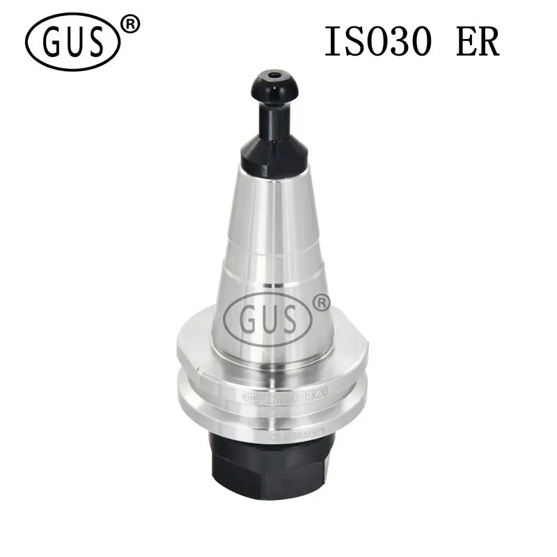 GUS free shipping high precision ISO30 ER32 ER25 ER20 ER16 collet chuck, CNC tool holder anti-rust, with pull stud