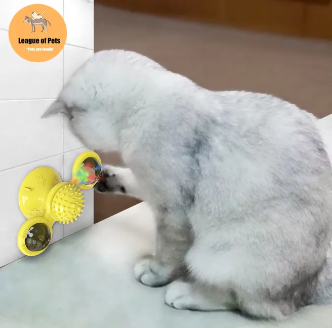 Игрушка-ветряная мельница для кошек забавные массажные вращающиеся игрушки С