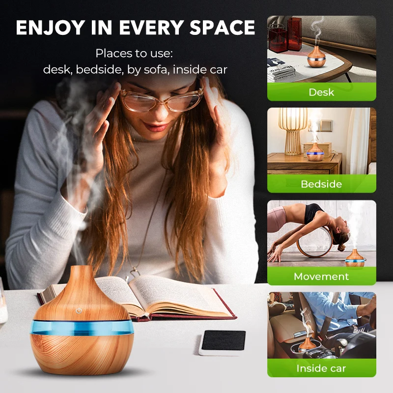 Увлажнитель Ароматизатор воздуха ультразвуковой со