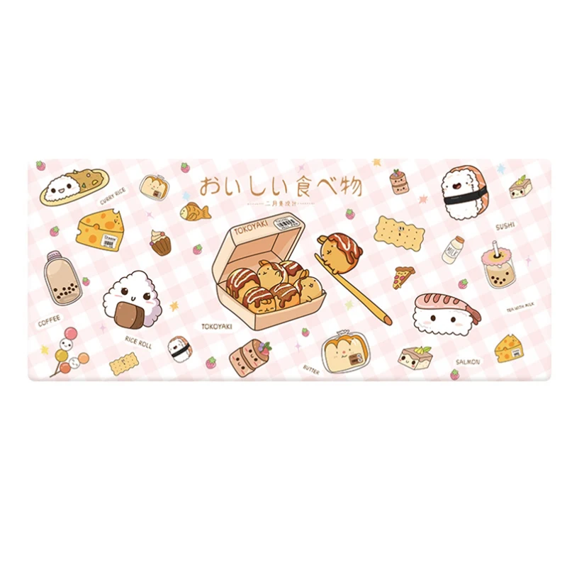 

XXL Waterproof Pu Mouse Pad Cartoon Printed Student Writing Pad Office Computer Desk Mat Laptop Cushion Desk Organizer