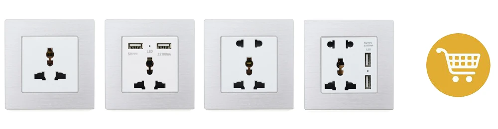 Atlectric европейская вилка разъем usb зарядный порт розетка для мобильного двойной тройной Четырехместный электрическая розетка переходник usb,разетка с usb для дома,розетки