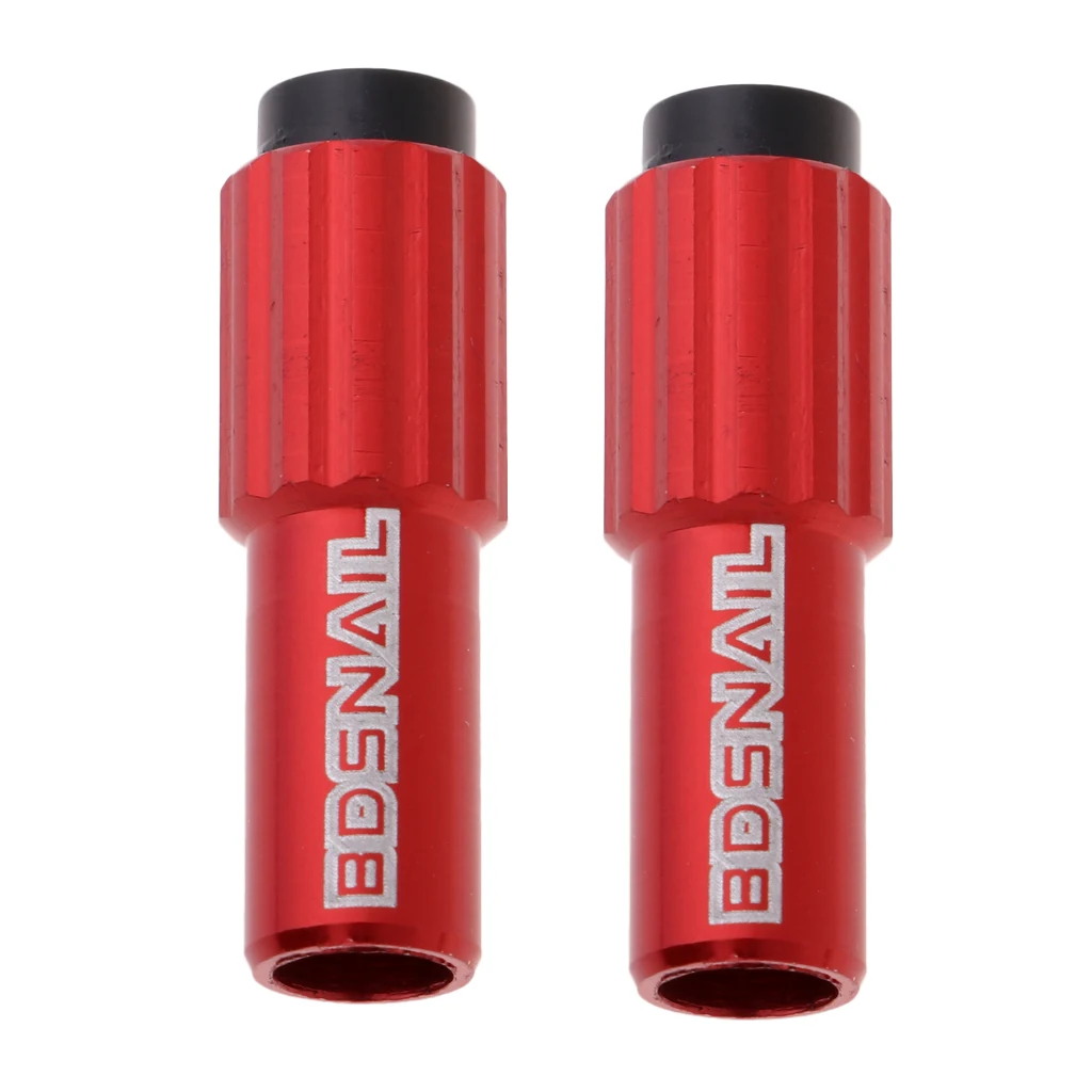 

2pcs Bike Cable Adjuster, Bicycle Derailleur Brake Inline Cable Screw Adjuster, Red