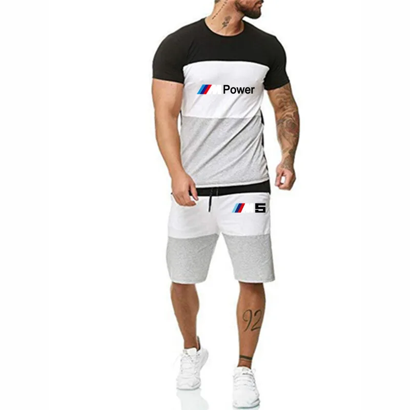 

2 Pcs/Set Men's Tracksuit Gym Fitness badminton Sports Suit Clothes Running Jogging Sport Wear Exercise Workout set sportswear