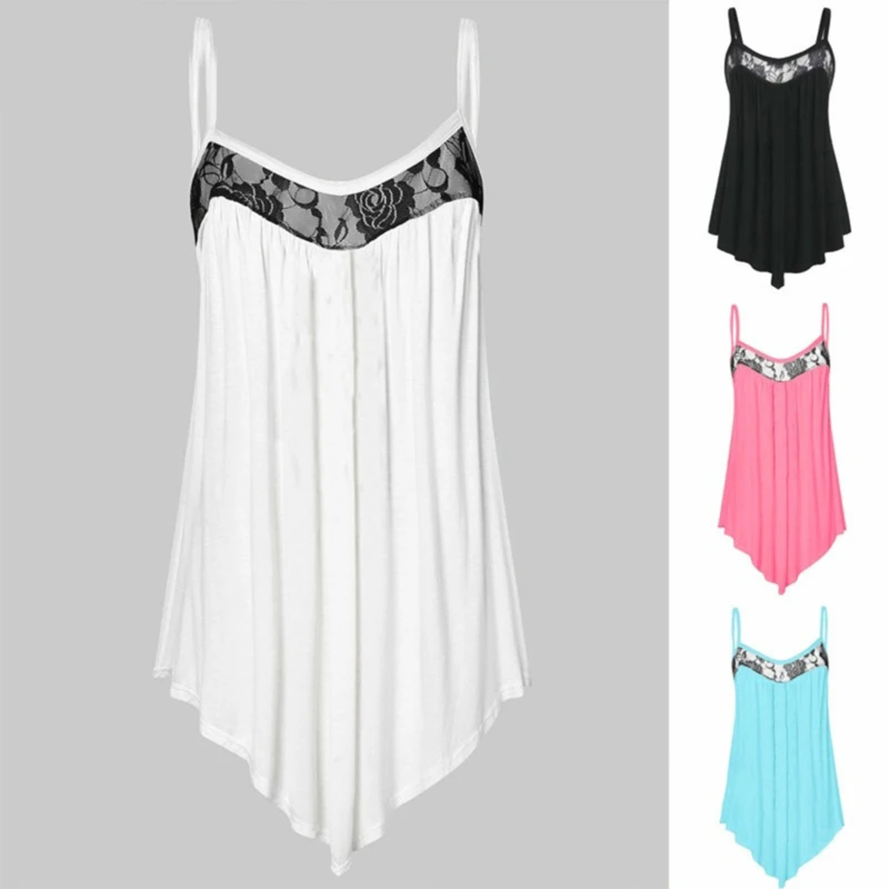 Женские одноцветные кружевные топы 2020 женские сексуальные на бретельках летние