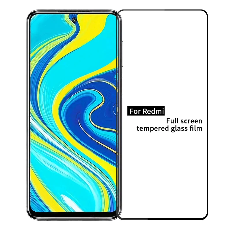 

For Redmi Note 7 Go 7A Full Color Cover Tempered Glass High Definition Explosion Screen Protector Ultra Thin Protective Film