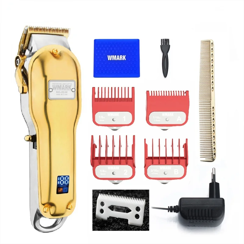 

WMARK NG-2020B Electric Hair Clipper USB Rechargeable Hair Clipper Professional Hair Clipper With LCD Display Beard Hair Trimmer