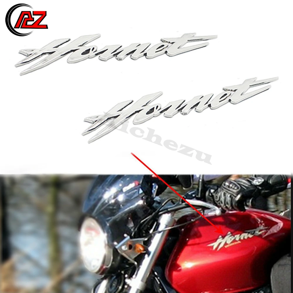 2 шт. хромированная эмблема для бензобака Honda Hornet 250 400 600 CB600F 599 900 CB900F 919|Наклейки и
