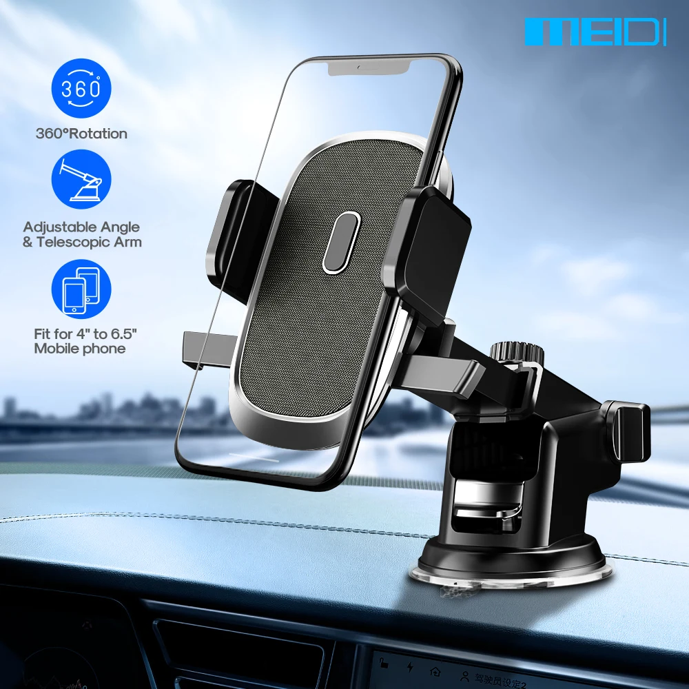 Автомобильный держатель для телефона MEIDI крепление на приборную панель присоске