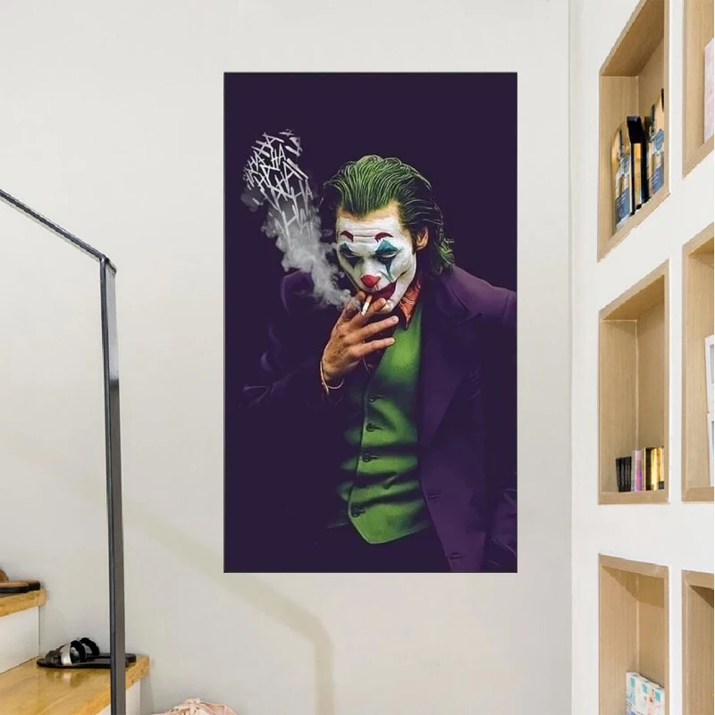 

Joker Silk Comics Movie Posters Canvas Painting And Print On The Wall Art Cuadros Modern Picture For Home Living Room Decoration