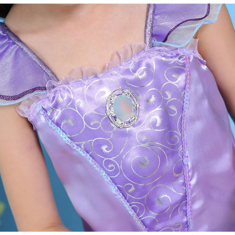 Girls Cosplay princess mermaid Ariel dress kids girl clothes children's Halloween birthday party clothing | Тематическая одежда