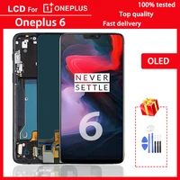 100 tested original 6 28 amoled display replacement for oneplus 6 lcd screen for oneplus 6 lcd touch screen digitizer assembly