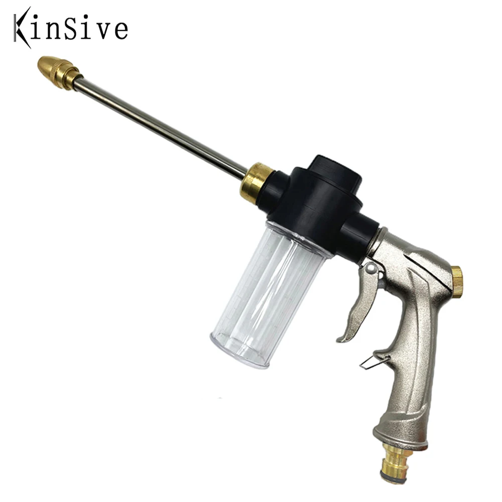 

Новинка, металлический водяной пистолет высокого давления Hidrolavadora Распылительная насадка для садового шланга, средство для мойки автомоби...