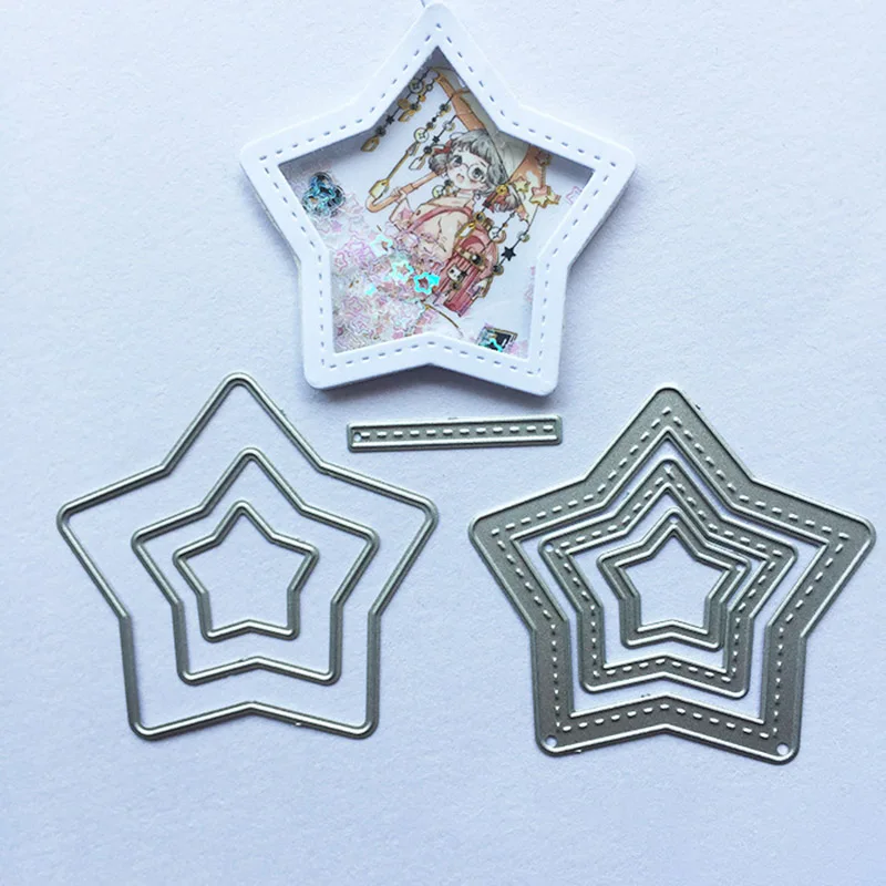 Heart Stitch Frame Metal Cutting Dies Love Little gift for DIY Scrapbooking Album Paper Cards Decorative Craft Embossing Die cut - Цвет: 4