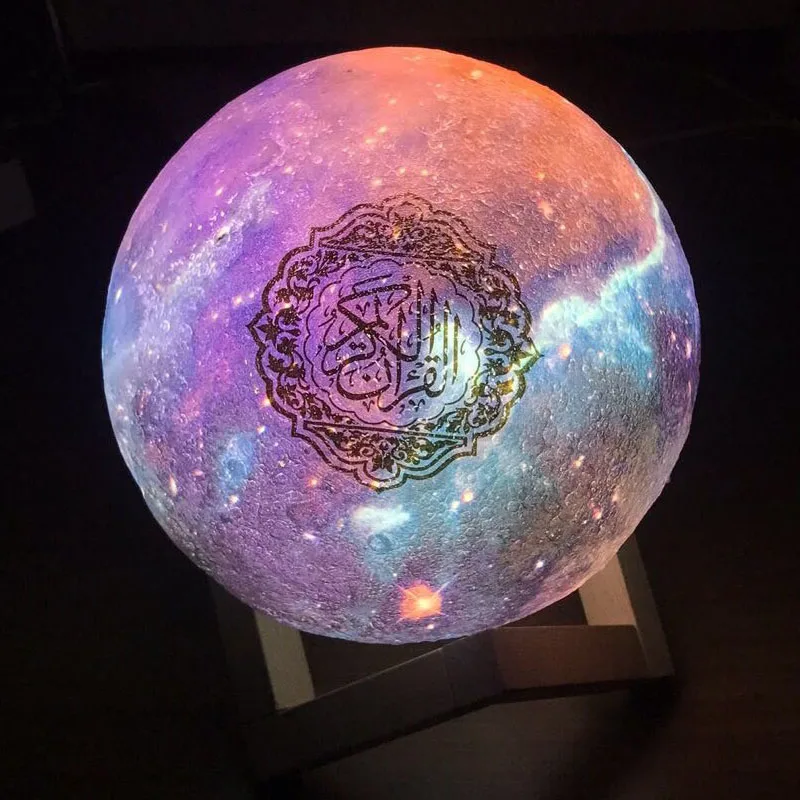 LED Moon Lamp Quran Speaker Bluetooth MP3 Music Player Muslim Eid Ramadan Light Islamic Gift | Лампы и освещение