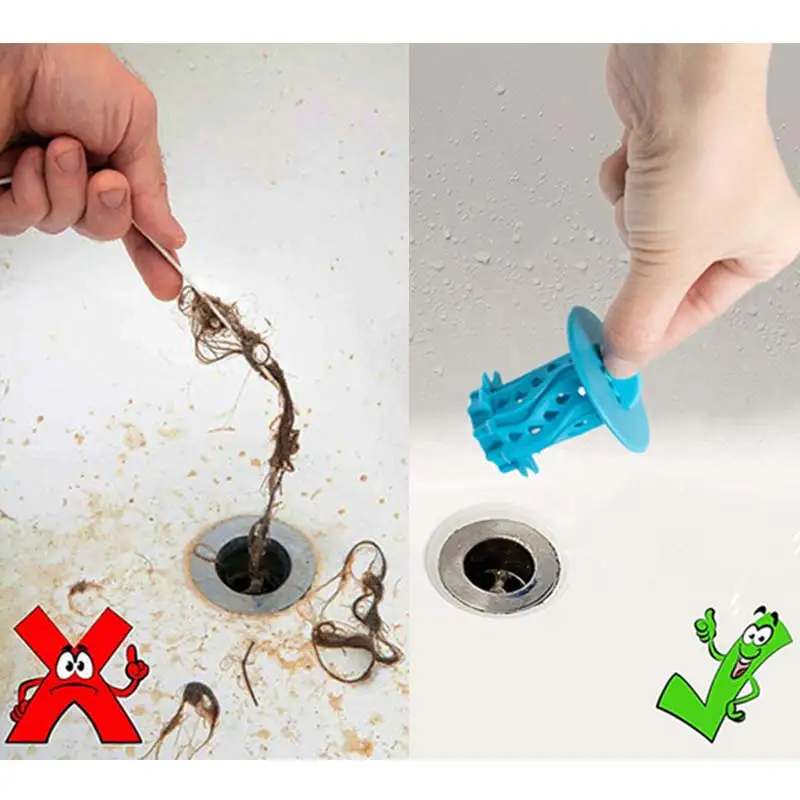 

Bathroom Drain Hair Catcher Bath Stopper Plug Sink Strainer Filter Sewer Dredge Device Shower Hair Stopper Bathroom Accessories