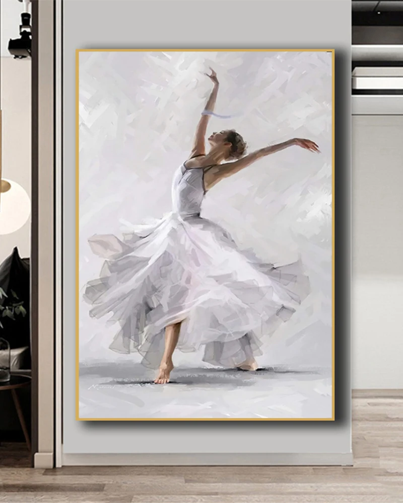 Холст гостиной настенные фрески 19 балерины росписи искусство ПЕЧАТЬ Плакаты