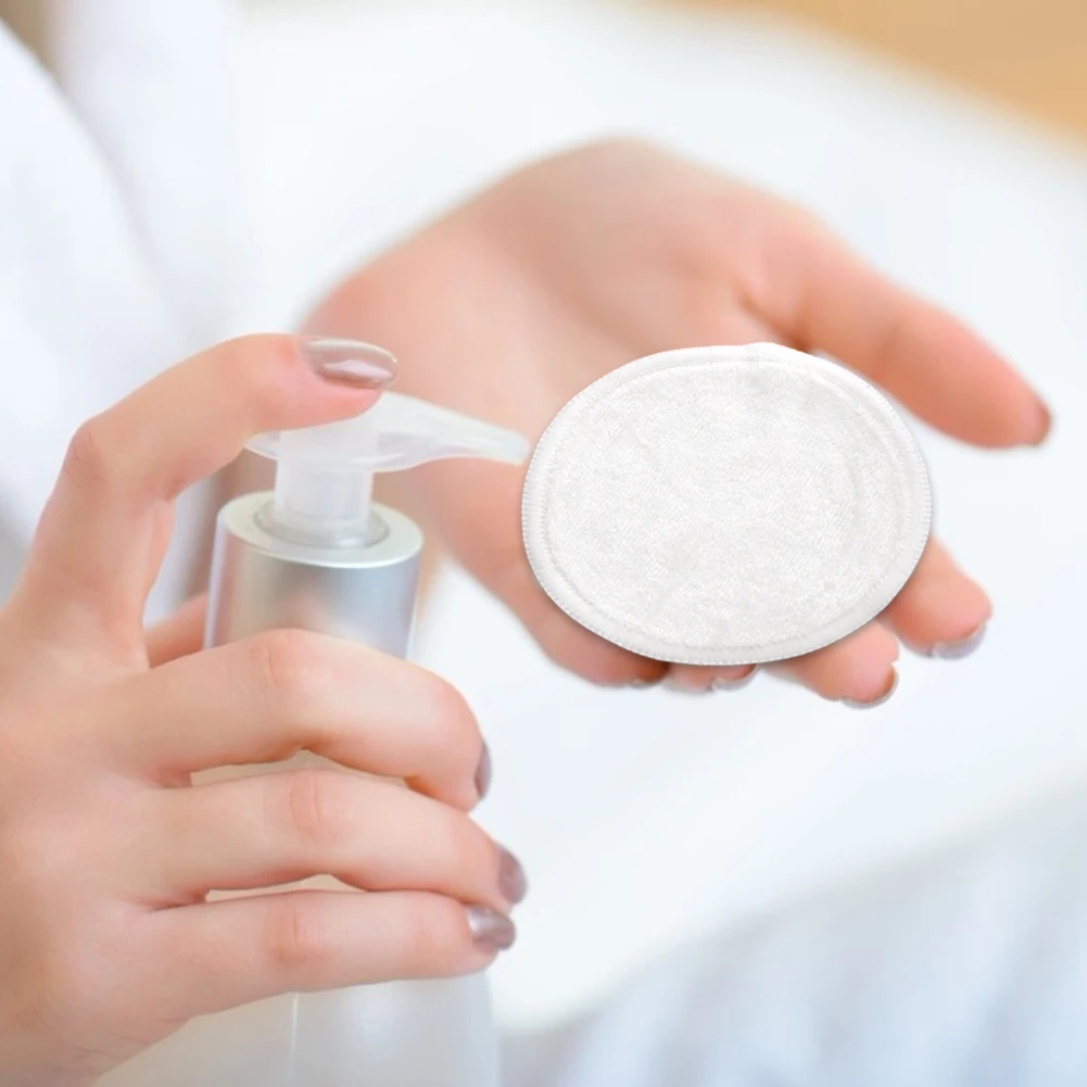 10 шт. многоразовые прокладки для снятия макияжа с сетчатой сумкой|Ватные изделия