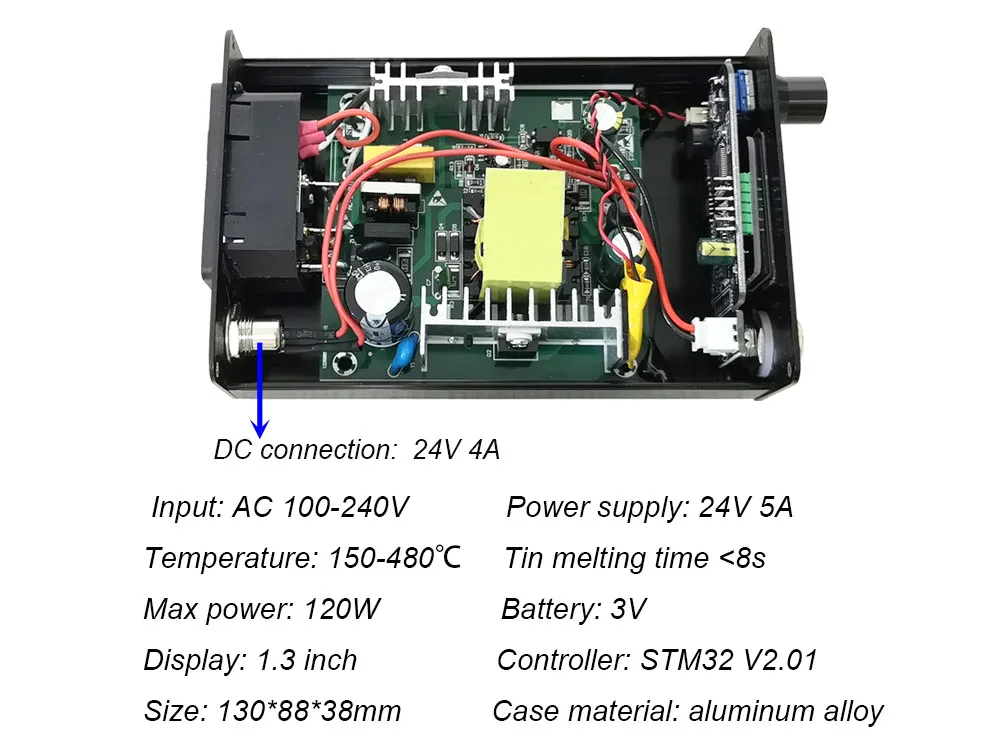KSGER T12 паяльная станция AC/DC T12 железные наконечники STM32 OLED V2.0 Электрический контроллер алюминиевый сплав DIY наборы сварочные инструменты 907