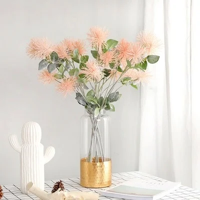 

Artificial Flower Length72 Cm 3-petal Sea Urchin,Banquet Decoration,Wedding Celebration Dress,Cheap and High Quality Fake Flower