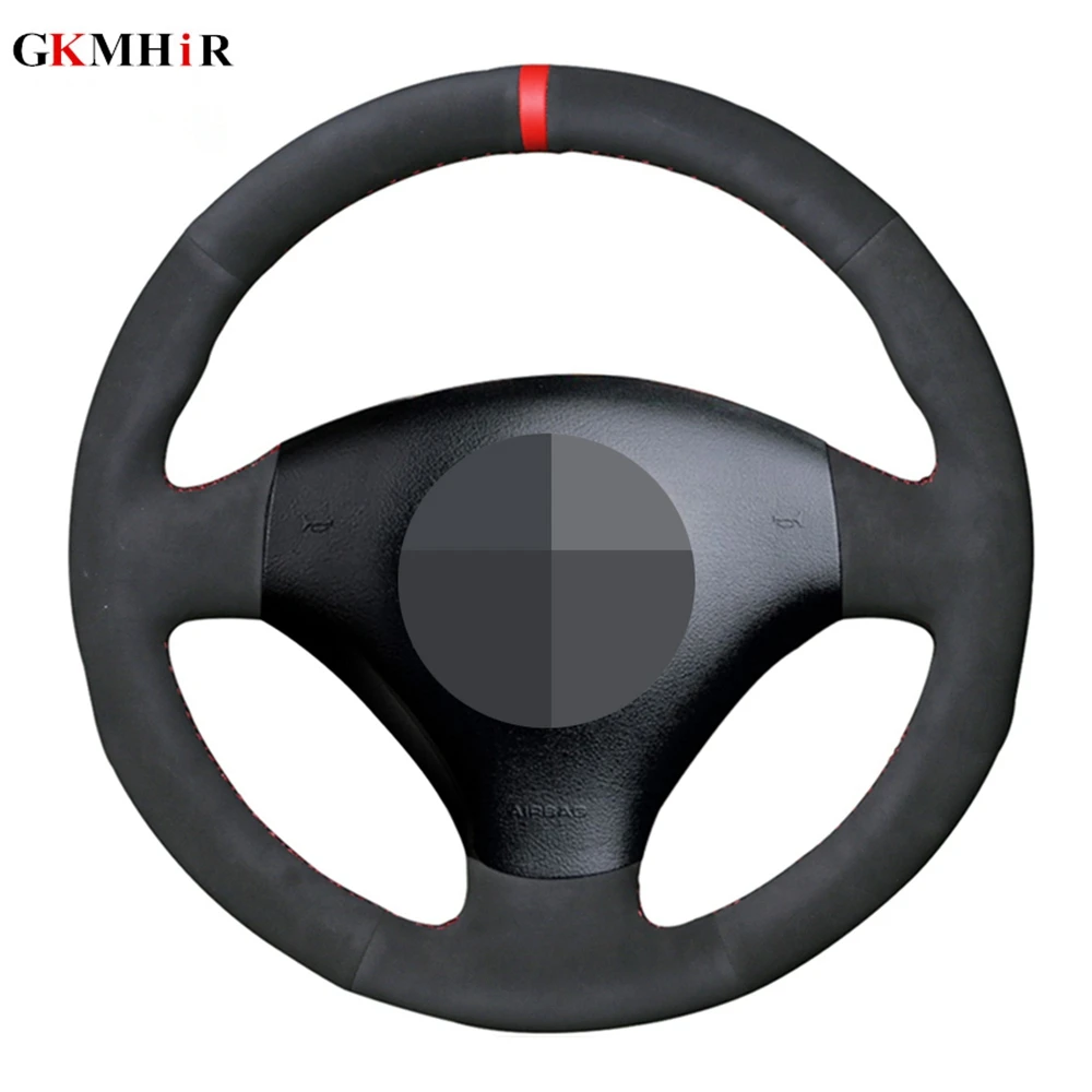 

Hand-stitched Black Suede Car Steering Wheel Cover For Audi A2 8Z A3 8L Sportback A4 B6 Avant A6 C5 A8 D2 TT 8N S3 S4 RS 4 RS 6