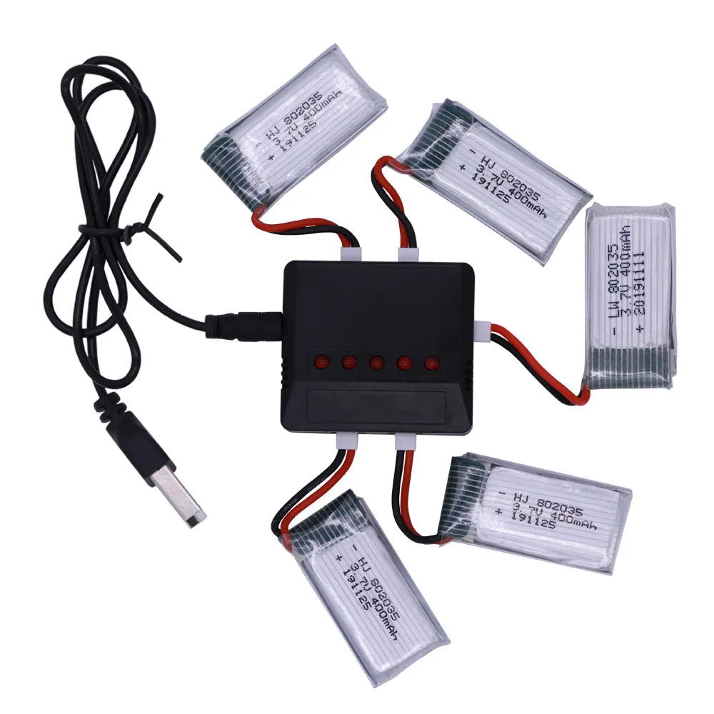 3 7 В 400 мАч Lipo аккумулятор и usb зарядное устройство для H107 H31 KY101 E33C E33 U816A V252 H6C 25C RC
