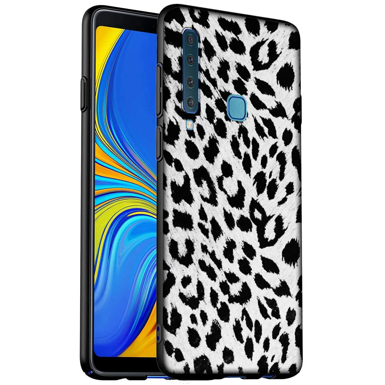 Мягкий силиконовый чехол с черным рисунком для Samsung Galaxy A6 A7 A8 A9 2018 A3 A5 2016 2017 Note 9 8 10
