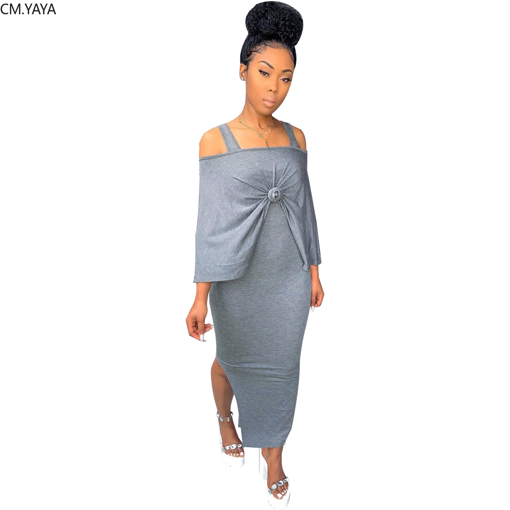 Осенне зимний женский комплект из топа и платья однотонные спортивные костюмы