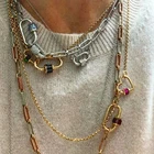 Женское колье corrente, ожерелье-чокер из теннисных звеньев, цепь из циркониевой стразы, спиральное колье, ожерелье, бижутерия