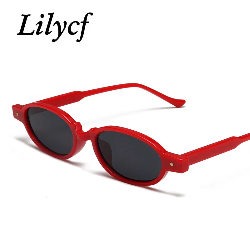 2019 New Elliptical Sunglasses Ladies Retro Trend Small Square Personality Women's Brand Designer High Quality UV400 | Аксессуары