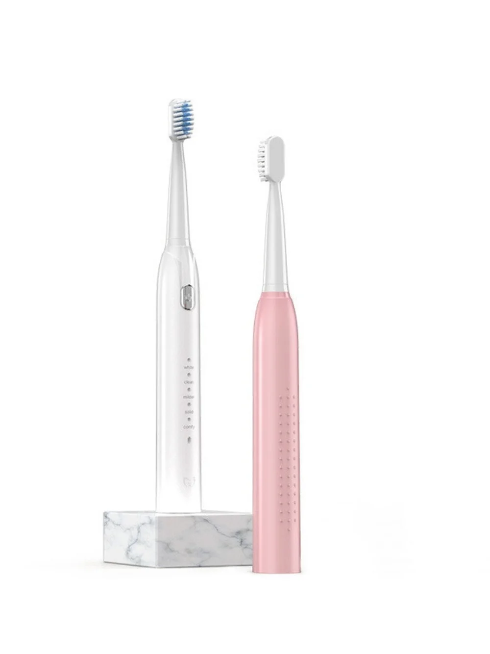 

Electric Sonic Toothbrush For Adult Timer 5 Mode USB Charger Rechargeable Tooth Brushes Replacement Heads Set