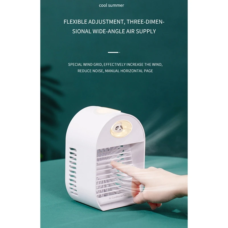 

3 Speed Mini USB Desktop Fan Personal Portable Cooling Fan with 360 Rotation Adjustable Angle for Office