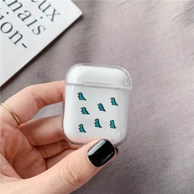 style 12 Забавный ноздри узор для Airpods чехол мультфильм свинья Прозрачный Bluetooth защитный чехол для наушников для Air Pods Pro Жесткий Чехол - Цвет: style 12