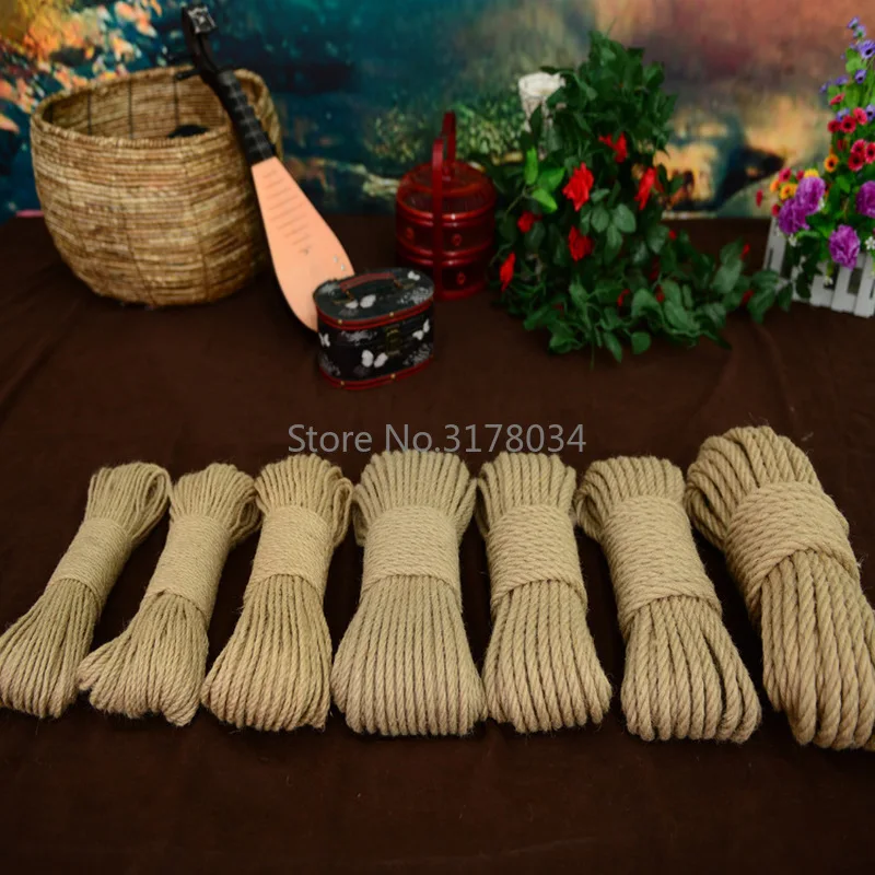10mm Natural Jute Fabric Rope Twine Rolls for DIY Basket Craft and Cat Pet Scratching - Hemp Twisted Cord Macrame String, Handmade Decor image 5