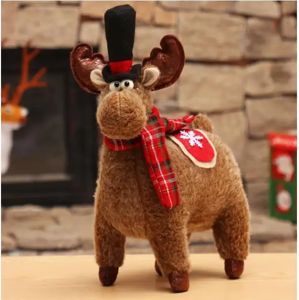 Плюшевый олень куклы рождественский подарок для детей чучело Рудольф