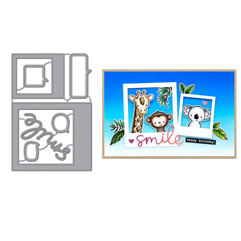 Dialog Box Smile Cover Frame металлические режущие штампы трафареты для DIY скрапбукинга
