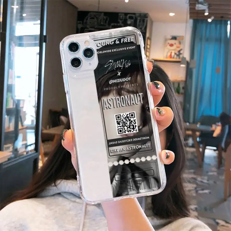 

Stray Kids Air tickets Design Phone Case Transparent soft For iphone 5 5s 5c se 6 6s 7 8 11 12 plus mini x xs xr pro max