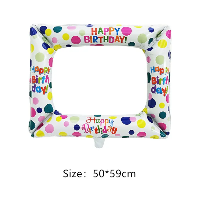 Фольгированные воздушные шары в фоторамке для дня рождения|Воздушные и