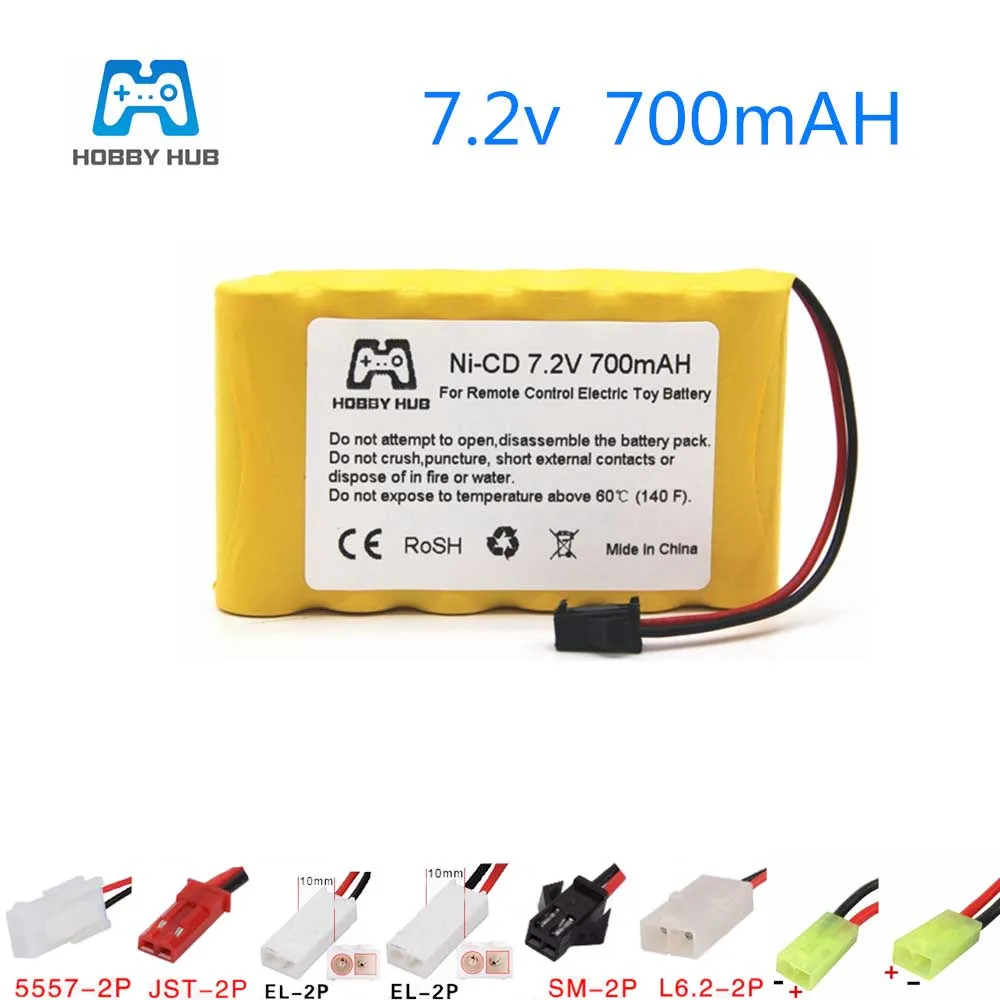 Hobby hub 7 2 v AA 700 mah NI CD Аккумулятор для радиоуправляемого автомобиля teулучшенная