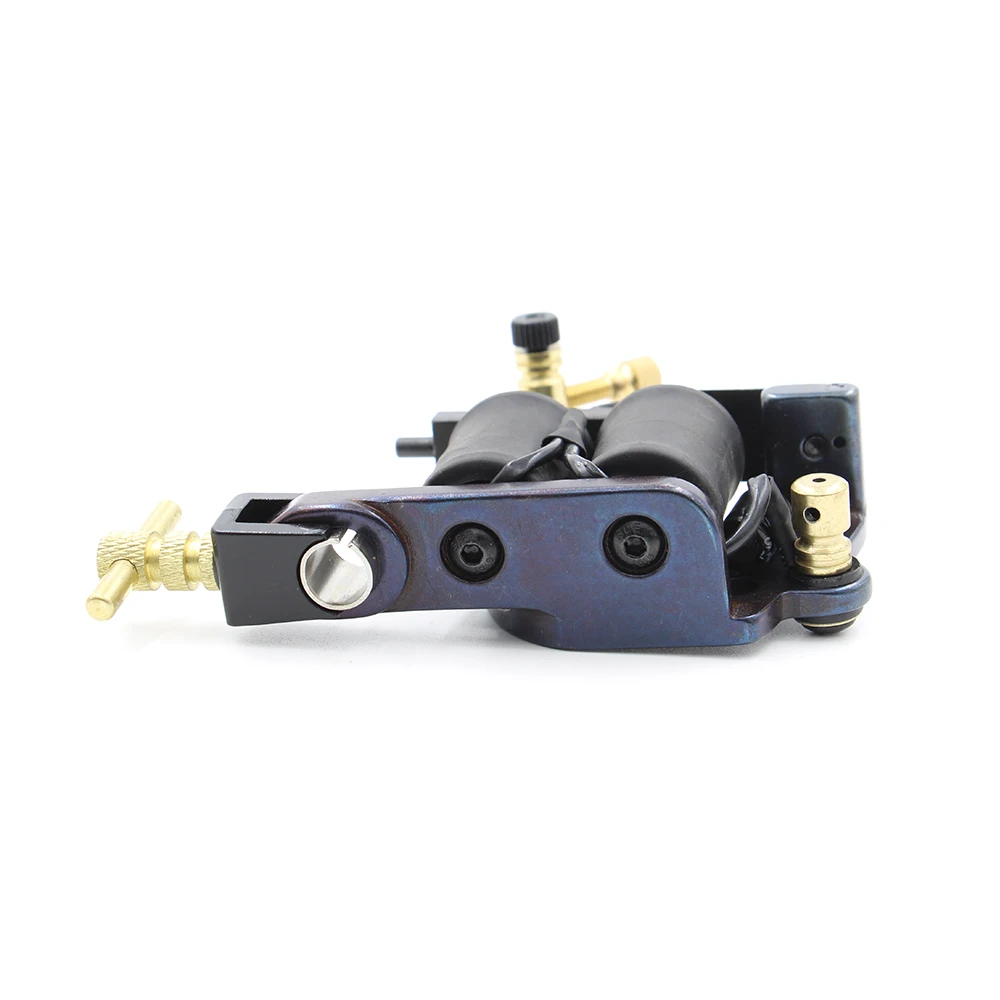 High Quality Coil Handmade Tattoo Machine Guns for Shader 10 Warps Iron Handmade Tattoo Machine Free Shipping