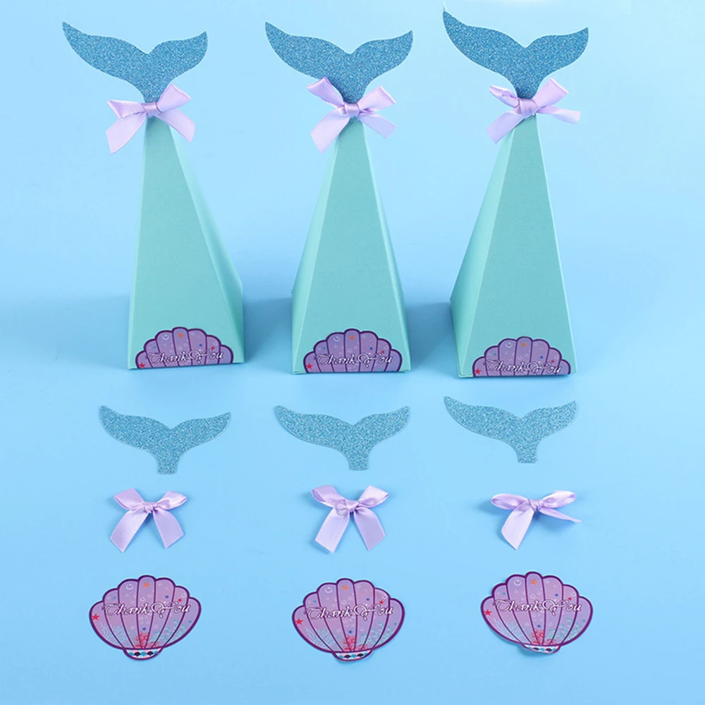 20 штук коробка с изображением русалки украшения для дня рождения поделки