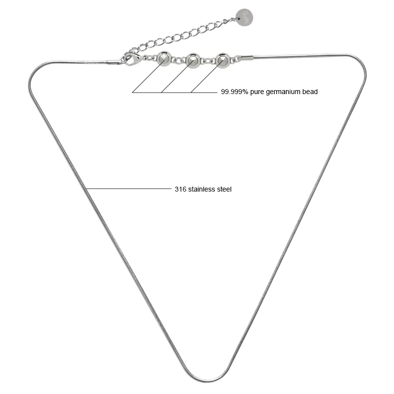 Нет проблем 200 ионное равновесие бренд терапия леди ювелирные подвески турмалин 99,999% чистый германий ожерелья P200