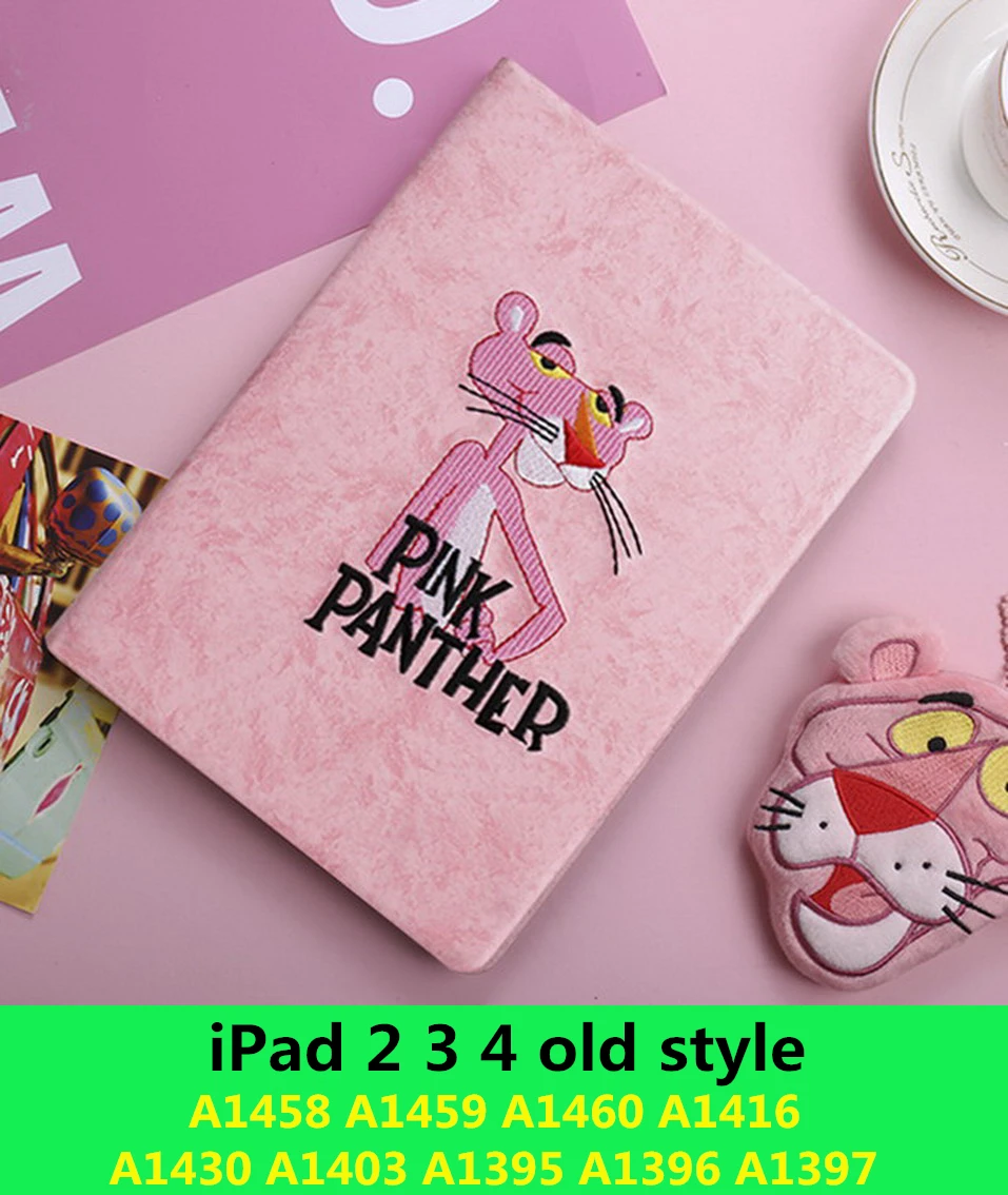 3D с вышитыми героями мультфильмов чехол для нового ipad 9.7inch '3/2/1'mini123/45/для ipad 234 Pro9.7 Искусственная кожа умного сна