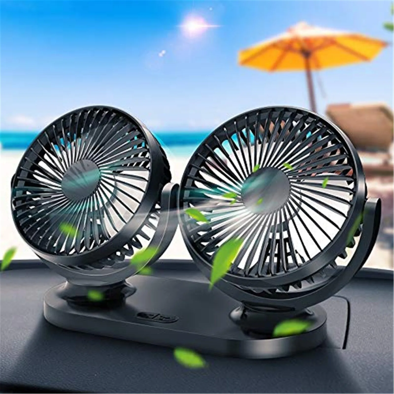 

Двухсторонний автомобильный вентилятор Usb Tuyere 12 В Автомобильный Вентилятор Кондиционер Портативный для автомобиля Автомобильный Вентилят...