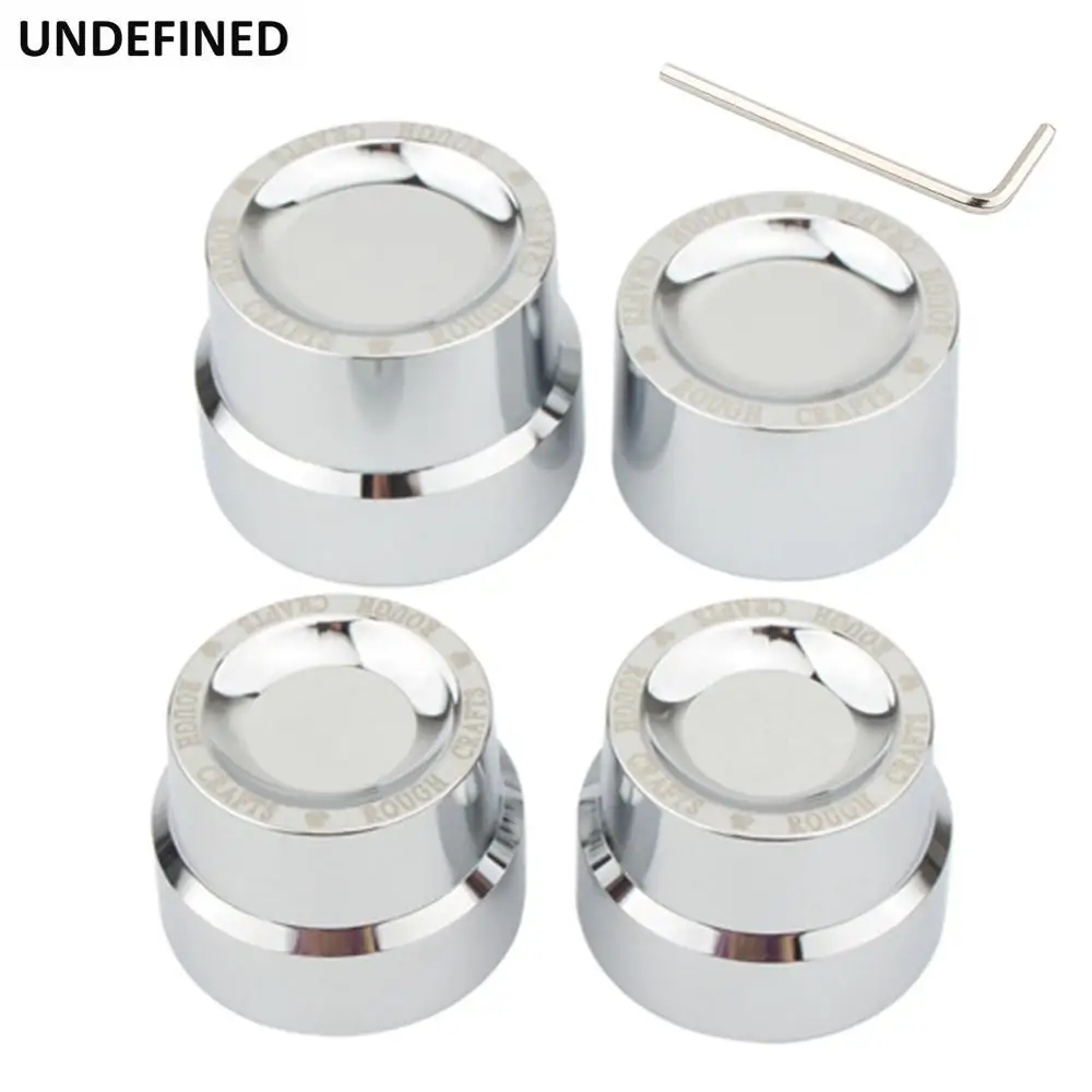 

Chrome Motorcycle Front Rear Axle Nut Cap Covers Rough Craft Carving Aluminum For Harley Sportster XL883 Touring Softail Dyna
